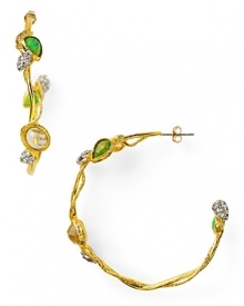 With designs like these crystal accented earrings, it's easy to see why Alexis Bittar is a favorite among the fashion pack. Wear this gleaming pair to work the label's covet worthy cool. With designs like these crystal accented earrings, it's easy to see why Alexis Bittar is a favorite among the fashion pack. Wear this gleaming pair to work the label's covet worthy cool.