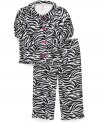 No monkeying around. She'll fall in love with this cozy pajama top and pants set from Carter's.