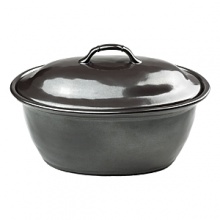 Give favorite dishes dramatic presentation with this sturdy, pewter-finished stoneware casserole from Juliska. Give favorite dishes dramatic presentation with this sturdy, pewter-finished stoneware casserole from Juliska.