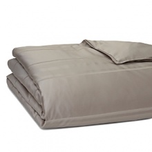 The dobby stripes in shades of taupe and vanilla bordered by raised satin on this Hudson Park king duvet cover evoke modern simplicity and timeless sophistication. The dobby stripes in shades of taupe and vanilla bordered by raised satin on this Hudson Park king duvet cover evoke modern simplicity and timeless sophistication.