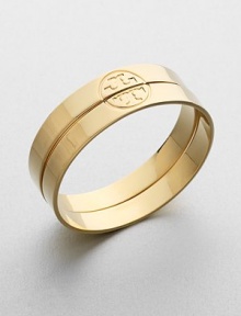A lovely duet of goldplated bangles come together for a flawless, iconic Tory Burch look.16k goldplatedDiameter, 2.50Imported A lovely duet of goldplated bangles come together for a flawless, iconic Tory Burch look.16k goldplatedDiameter, 2.50Imported