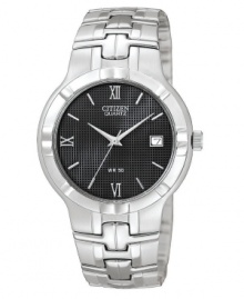 Industrial detailing sets a masculine tone on this watch by Citizen.