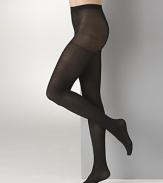 Hue super opaque tights have super opaque coverage with a slimming control top. 90 denier.