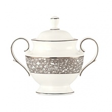 Dazzle your guests with Silver Bouquet. Precious platinum is uniquely burnished outlining each elegant piece of this densely decorated pattern. Beautifully crafted, Silver Bouquet features clusters of flowers with a modern positive/negative approach. Dazzle your guests with Silver Bouquet. Precious platinum is uniquely burnished outlining each elegant piece of this densely decorated pattern. Beautifully crafted, Silver Bouquet features clusters of flowers with a modern positive/negative approach.