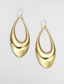 From the Miss Havisham Collection. Simple, sensuous open teardrops are oh-so-slightly asymmetrical to keep things interesting.Rose goldtoneLength, about 3Width, about 1.25Ear wireMade in USA