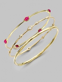 From the Rock Candy® Collection. A delicately crafted piece with five ruby cabochon stations to create a wonderfully unique style. 18k goldRuby cabochonsSlip-on styleDiameter, about 2¾Imported From the Rock Candy® Collection. A delicately crafted piece with five ruby cabochon stations to create a wonderfully unique style. 18k goldRuby cabochonsSlip-on styleDiameter, about 2¾Imported