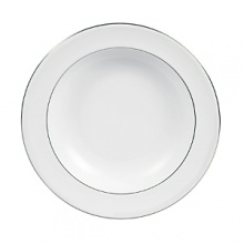 A subtle yet classic collection for formal dining in white fine bone china with platinum-toned accents. A subtle yet classic collection for formal dining in white fine bone china with platinum-toned accents.