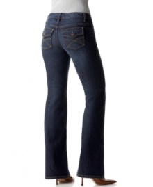 All-American true blues from the master: Tommy Hilfiger's stretch boot-cut Freedom jeans feature a comfortable fit and classic styling. All-American true blues from the master: Tommy Hilfiger's stretch boot-cut Freedom jeans feature a comfortable fit and classic styling.