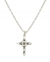 Show your faith in style with a little extra shine. Vatican pendant features an intricate cross decorated with round-cut marcasite accents. Setting and chain crafted in silver tone mixed metal. Approximate length: 18 inches. Approximate drop: 1 inch.