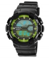 Reliable with an LCD display, this Armitron sport watch features lime green accents for subtle cool.