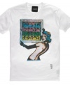 The one the ladies love. Rock out your weekend look with this RIFF T shirt featuring a graphic from The Rolling Stones.