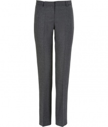 Finish tailored ensembles on a sharp note with Brunello Cucinellis sleek wool pants, cut to perfection for a flawless streamlined look - Buttoned back slit pockets, hidden hook closure, belt loops - Slim tailored fit - Team with feminine blouses, sharply cut blazers, and bright accessories Finish tailored ensembles on a sharp note with Brunello Cucinellis sleek wool pants, cut to perfection for a flawless streamlined look - Buttoned back slit pockets, hidden hook closure, belt loops - Slim tailored fit - Team with feminine blouses, sharply cut blazers, and bright accessories