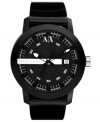Bold contrasts shape this unisex watch from the always cutting-edge AX Armani Exchange.