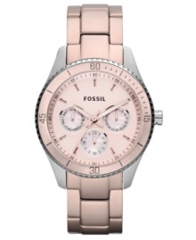 Feminine hues prettify this structured Stella collection watch from Fossil. Feminine hues prettify this structured Stella collection watch from Fossil.