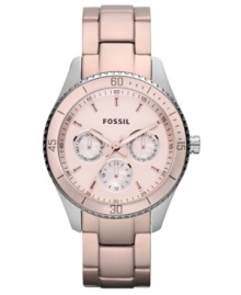 Feminine hues prettify this structured Stella collection watch from Fossil.