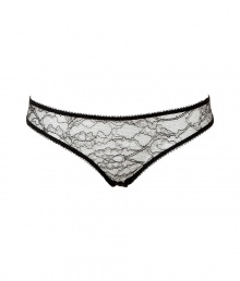 Sexy Ing?nue black lace corset panty from Kiki de Montparnasse - Turn up the heat in these sultry lace panties - Lovely floral lace in a classic cut Sexy Ing?nue black lace corset panty from Kiki de Montparnasse - Turn up the heat in these sultry lace panties - Lovely floral lace in a classic cut