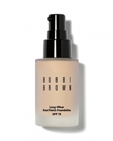 Finally-a natural-looking and long-wearing foundation. Comfortable and hydrating, this medium to full coverage oil-free formula never looks cakey or masky. Glycerin and shea butter keep skin feeling moisturized while a gel base creates a lightweight finish that stays color-true. Lasts for up to 12 hours even in the most humid conditions. Protects skin from future damage thanks to broad spectrum SPF 15 with antioxidant vitamins C and E. To apply: For a flawless finish, we recommend using an oil-free moisturizer to prep skin. To avoid adding extra oil from your fingers when applying foundation, use a brush or sponge to even out skin. Finally-a natural-looking and long-wearing foundation. Comfortable and hydrating, this medium to full coverage oil-free formula never looks cakey or masky. Glycerin and shea butter keep skin feeling moisturized while a gel base creates a lightweight finish that stays color-true. Lasts for up to 12 hours even in the most humid conditions. Protects skin from future damage thanks to broad spectrum SPF 15 with antioxidant vitamins C and E. To apply: For a flawless finish, we recommend using an oil-free moisturizer to prep skin. To avoid adding extra oil from your fingers when applying foundation, use a brush or sponge to even out skin.