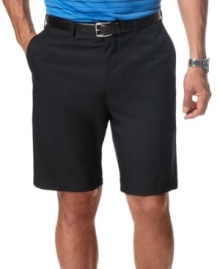 Get in the game. These moisture-wicking performance golf shorts from Champions Tour come fully equipped for a full day out on the links. Get in the game. These moisture-wicking performance golf shorts from Champions Tour come fully equipped for a full day out on the links.