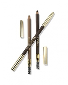 Lancômes all-in-one essential for natural-looking, beautiful brows. At one end: a powder pencil to colour-correct and contour. At the other: a handy brush to blend and groom for soft, subtly defined brows. Lancômes all-in-one essential for natural-looking, beautiful brows. At one end: a powder pencil to colour-correct and contour. At the other: a handy brush to blend and groom for soft, subtly defined brows.