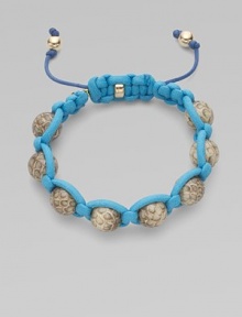 EXCLUSIVELY AT SAKS.COM. Exotic snakeskin-wrapped, lacquered wood beads are woven together with bright cotton cord and accented with gold-filled beads in this striking design.Snakeskin Wood Cotton 14k gold-filled accents Length, about 7 plus 2 extender Drawstring closure Made in USA EXCLUSIVELY AT SAKS.COM. Exotic snakeskin-wrapped, lacquered wood beads are woven together with bright cotton cord and accented with gold-filled beads in this striking design.Snakeskin Wood Cotton 14k gold-filled accents Length, about 7 plus 2 extender Drawstring closure Made in USA