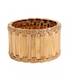 Bring subtle bling to your cocktail attire or dressy daytime look with this lovely cuff made by cult-favorite Parisian jewelry designer Philippe Audibert - Elasticized slip-on cuff with rectangular inlay and crystal detailed trim - Style with a blouse and slim jeans for day and a sleek cocktail dress for evening Bring subtle bling to your cocktail attire or dressy daytime look with this lovely cuff made by cult-favorite Parisian jewelry designer Philippe Audibert - Elasticized slip-on cuff with rectangular inlay and crystal detailed trim - Style with a blouse and slim jeans for day and a sleek cocktail dress for evening