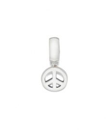 A sterling silver peace symbol dangles from a simple ring. Donatella is a playful collection of charm bracelets and necklaces that can be personalized to suit your style! Available exclusively at Macy's. A sterling silver peace symbol dangles from a simple ring. Donatella is a playful collection of charm bracelets and necklaces that can be personalized to suit your style! Available exclusively at Macy's.