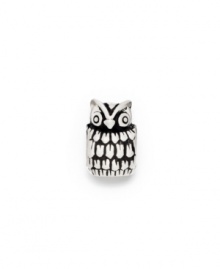 Wise choice: This adorable owl bead is crafted in sterling silver. Donatella is a playful collection of charm bracelets and necklaces that can be personalized to suit your style! Available exclusively at Macy's. Wise choice: This adorable owl bead is crafted in sterling silver. Donatella is a playful collection of charm bracelets and necklaces that can be personalized to suit your style! Available exclusively at Macy's.