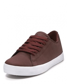 Skater-style from Supra, this soft satin tuf sneaker has a chunky rubber sole and wide footbed. Skater-style from Supra, this soft satin tuf sneaker has a chunky rubber sole and wide footbed.