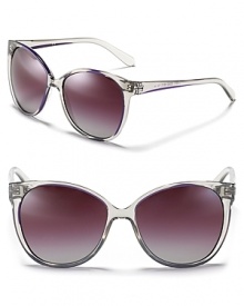 Make a nod to mod in translucent frames from Tory Burch. Make a nod to mod in translucent frames from Tory Burch.