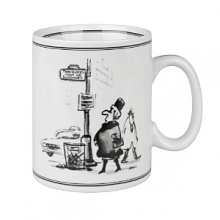 Classic cartoons from New Yorker magazine, now appearing on your table! Made of high quality porcelain in Germany. Dishwasher and microwave safe. Classic cartoons from New Yorker magazine, now appearing on your table! Made of high quality porcelain in Germany. Dishwasher and microwave safe.
