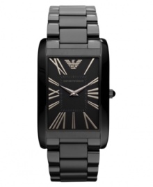 A bold, blacked-out take on the every day women's watch from Emporio Armani.