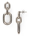 Giles & Brothers make chic work of the industrial-inspired jewelry trend with these chain earrings. With polished links and a bold look, the pair encapsulate downtown cool.