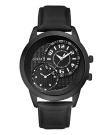 Dual timekeeping for the man of travel: a timepiece by GUESS.