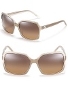Lounge pool-side in these chic oversized square sunglasses from Fendi.