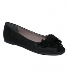 Perfectly charming. Upgrade your casual style with the Uptown Girl flats from CL by Laundry. Crafted in silk with a lovely embellishment at the toe, you'll forget you're not wearing heels. Perfectly charming. Upgrade your casual style with the Uptown Girl flats from CL by Laundry. Crafted in silk with a lovely embellishment at the toe, you'll forget you're not wearing heels.