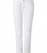 Detailed in super soft denim, J Brand Jeans boyfriend jeans are a four-season staple perfect for giving your look that effortless-cool edge - Classic five-pocket style, zip fly, button closure, belt loops - Slouchy boyfriend fit - Wear rolled up with feminine silk tees, blazers and ankle boots
