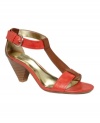 Welcome warmer weather with a go-everywhere pair of shoes. The Edith sandals by Style&co. combine a T-strap silhouette and stacked wedged heel for amazing versatility.