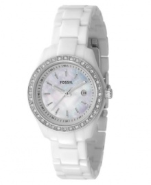 Add a generous touch of elegance to every hour of the day with this chic watch from Fossil.