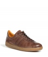 Stylish sneaker in fine, brown leather - Trainer style by the legendary shoe manufacturer Ludwig Reiter - classic laces, soft leather lining - sturdy rubber sole - terrific elegant and sporty combo - really top-quality and extremely well-made - your fave shoe for casual wear at the office and on Saturdays - goes best with jeans and light dress pants
