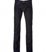 Theres nothing like the perfect pair of jeans! - Jeans by Current Elliott, Hollywoods favorite label  - In dark blue cotton with a cool clean look - Modern slim fit, tight cut legs - Button closure with zipper - Classic 5-pocket - Pair best with T-shirts or casual pullovers - With sneakers or boots