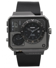 A multifunctional timepiece for the multifaceted gentleman on-the-move, by Diesel. A multifunctional timepiece for the multifaceted gentleman on-the-move, by Diesel.