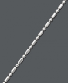 Spruce up your summer look in this shiny style. Giani Bernini anklet features a chic dot dash design in sterling silver. Approximate length: 10 inches. Spruce up your summer look in this shiny style. Giani Bernini anklet features a chic dot dash design in sterling silver. Approximate length: 10 inches.