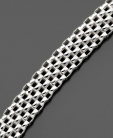 Enjoy serene style with this smooth sterling silver flat bracelet by Giani Bernini. Approximate length: 8 inches. Enjoy serene style with this smooth sterling silver flat bracelet by Giani Bernini. Approximate length: 8 inches.