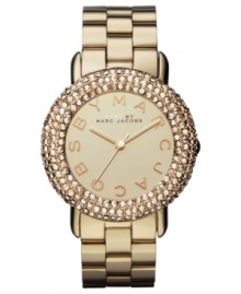 Light a spark with layers of Swarovski shine on this Marc by Marc Jacobs watch. Light a spark with layers of Swarovski shine on this Marc by Marc Jacobs watch.