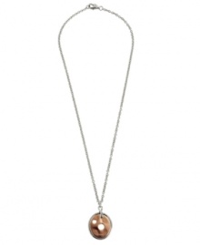 A lesson in versatility. Breil's unique combination of stainless steel and ion-plated rose gold makes this pendant the perfect choice for mixing and matching. Approximate length: 16-1/2 inches. Approximate drop: 1 inch. A lesson in versatility. Breil's unique combination of stainless steel and ion-plated rose gold makes this pendant the perfect choice for mixing and matching. Approximate length: 16-1/2 inches. Approximate drop: 1 inch.