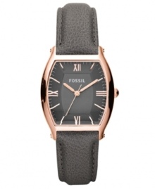 Rosy warmth brings instant appeal to this dusky Wallace collection watch by Fossil. Rosy warmth brings instant appeal to this dusky Wallace collection watch by Fossil.