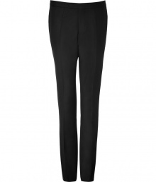 These elegant pants are a staple of any gentlemans closet - Slim, straight cut with flattering pleats - Features two diagonal pockets at the side, and two welt pockets with buttons at the back - High-quality, favorite choice for a lifetime - Pair with matching jacket and shirt for the office, dinner parties and special events These elegant pants are a staple of any gentlemans closet - Slim, straight cut with flattering pleats - Features two diagonal pockets at the side, and two welt pockets with buttons at the back - High-quality, favorite choice for a lifetime - Pair with matching jacket and shirt for the office, dinner parties and special events