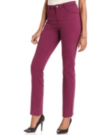 Go bold in Charter Club's colored jeans. Featuring a jewel toned wash and ankle-length silhouette, they're an easy way to modernize your wardrobe. Go bold in Charter Club's colored jeans. Featuring a jewel toned wash and ankle-length silhouette, they're an easy way to modernize your wardrobe.
