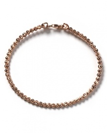 Bring luxe, dazzling shine to your look with this laser cut, 18 karat rose gold plated sterling silver bracelet from Officina Bernardi. Bring luxe, dazzling shine to your look with this laser cut, 18 karat rose gold plated sterling silver bracelet from Officina Bernardi.
