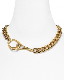 Nod to an equestrian-inspired aesthetic with this gold-plated necklace from Lauren by Ralph Lauren. It's a timeless piece that makes an effortless match with almost anything in your closet. Nod to an equestrian-inspired aesthetic with this gold-plated necklace from Lauren by Ralph Lauren. It's a timeless piece that makes an effortless match with almost anything in your closet.